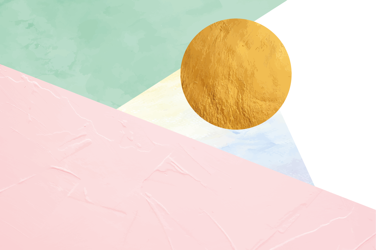 Moderne placemat met textuur en geometrische vormen - TenStickers