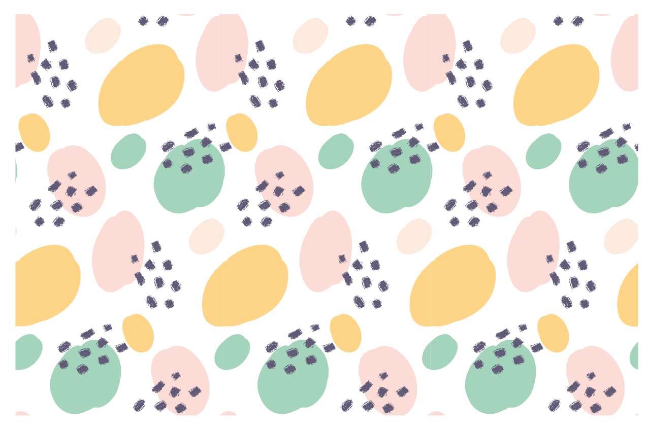 Originele placemat kleurrijk abstract element - TenStickers