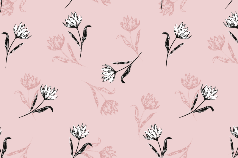 Placemat elegante botanische compositie - TenStickers