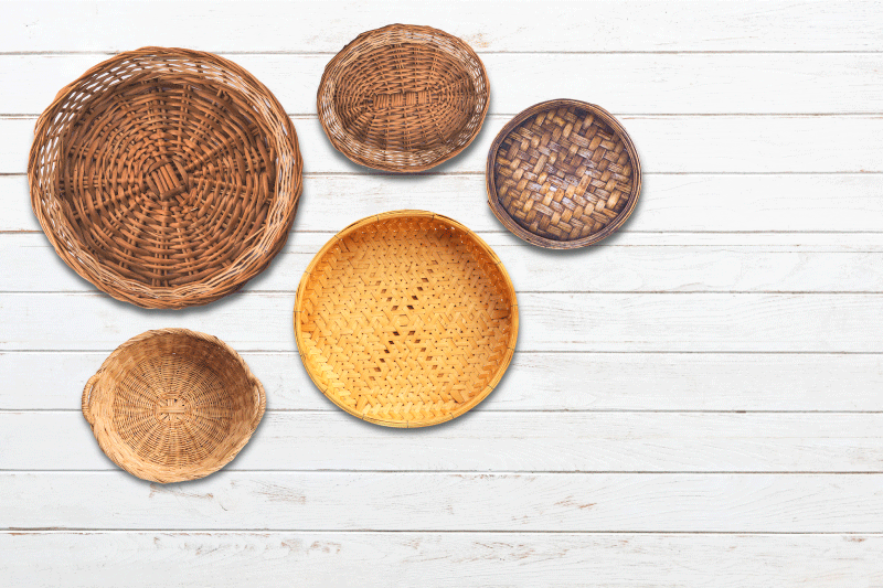Originele placemat woven basket collectie - TenStickers