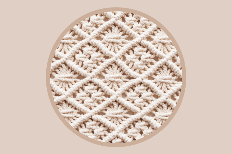 Placemat elegant haakpatroon - TenStickers