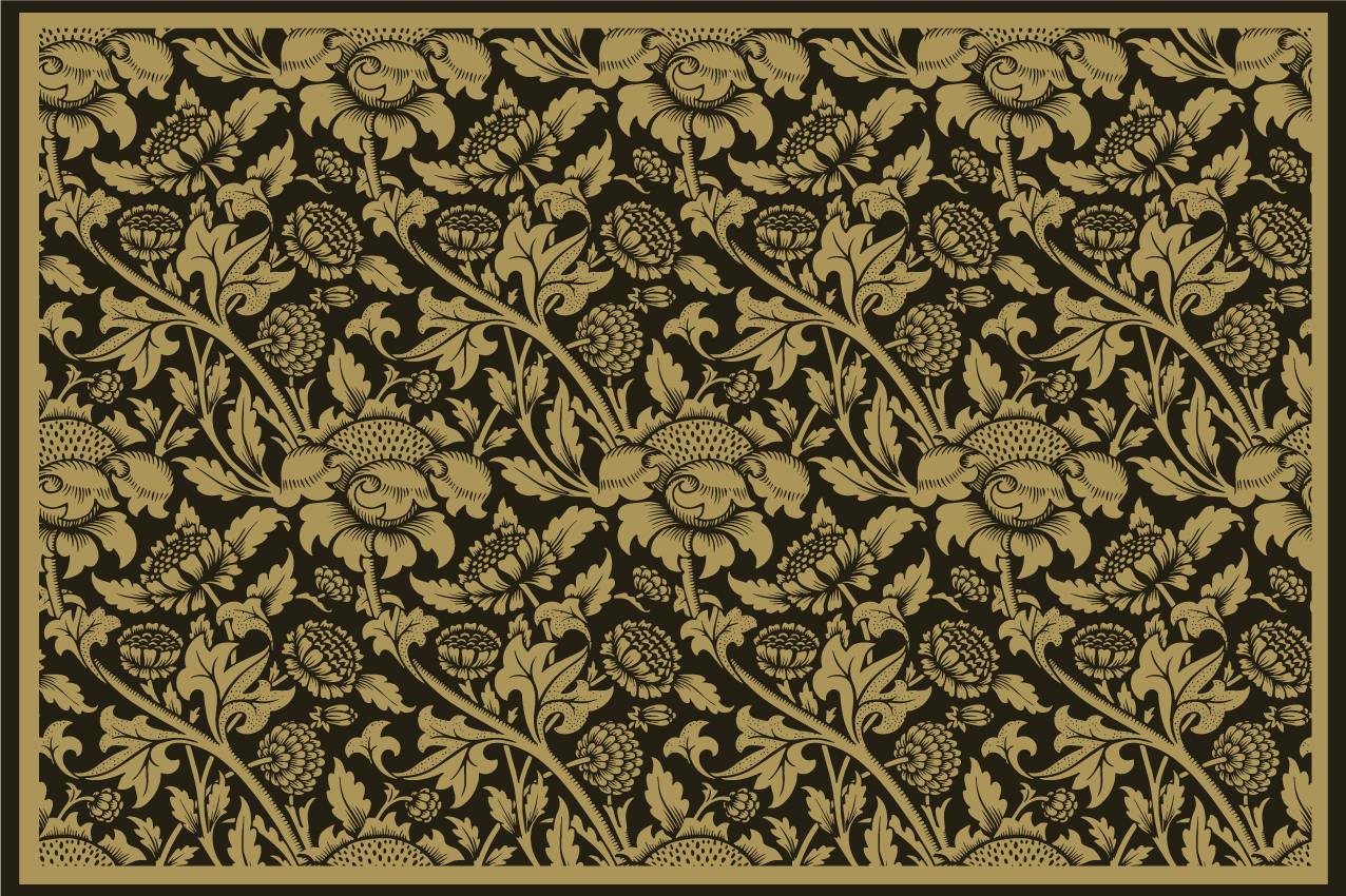 Elegante placemats botanische elegant - TenStickers