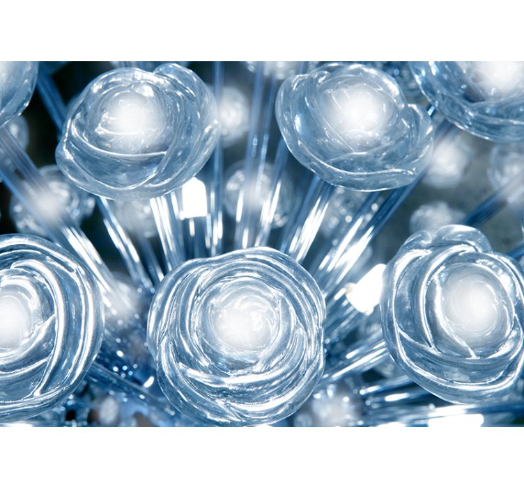 3d fotobehang met mooie kristallen - TenStickers