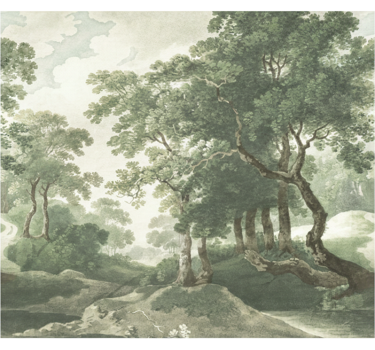 Behang bos klassiek tijdloos natuur - TenStickers
