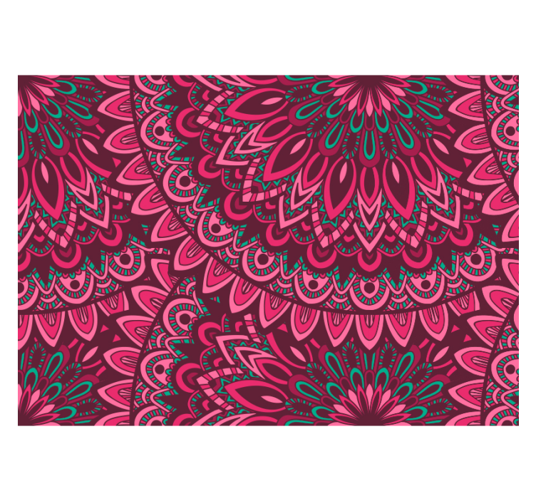 Fotobehang ruimte roze mandala - TenStickers