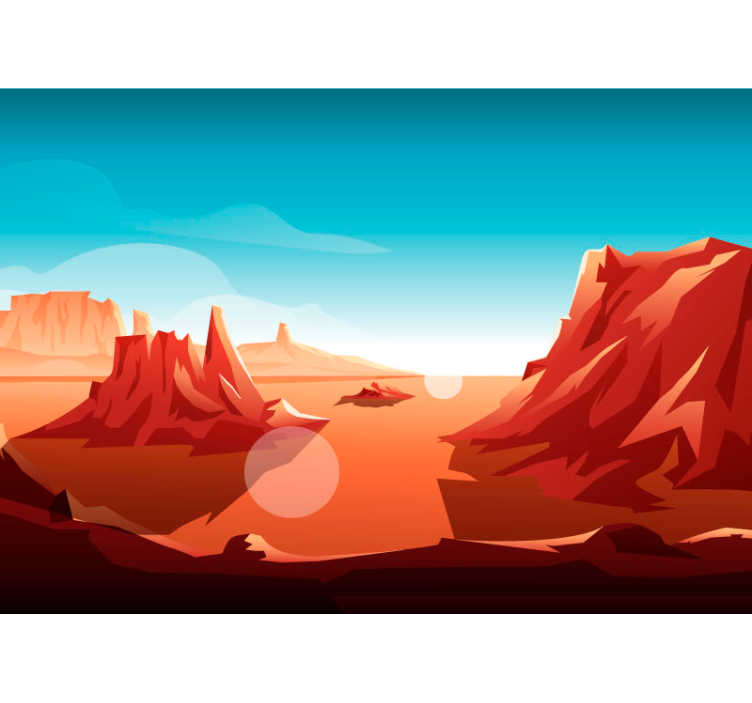 Fotobehang kinderkamer Woestijnzon - TenStickers