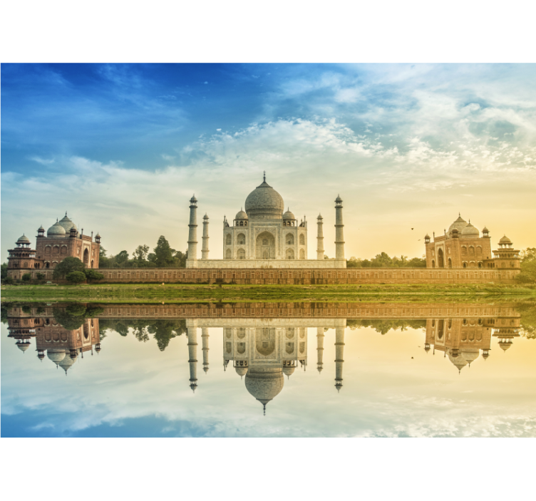 Fotobehang stad taj mahal spiegelbeeld - TenStickers