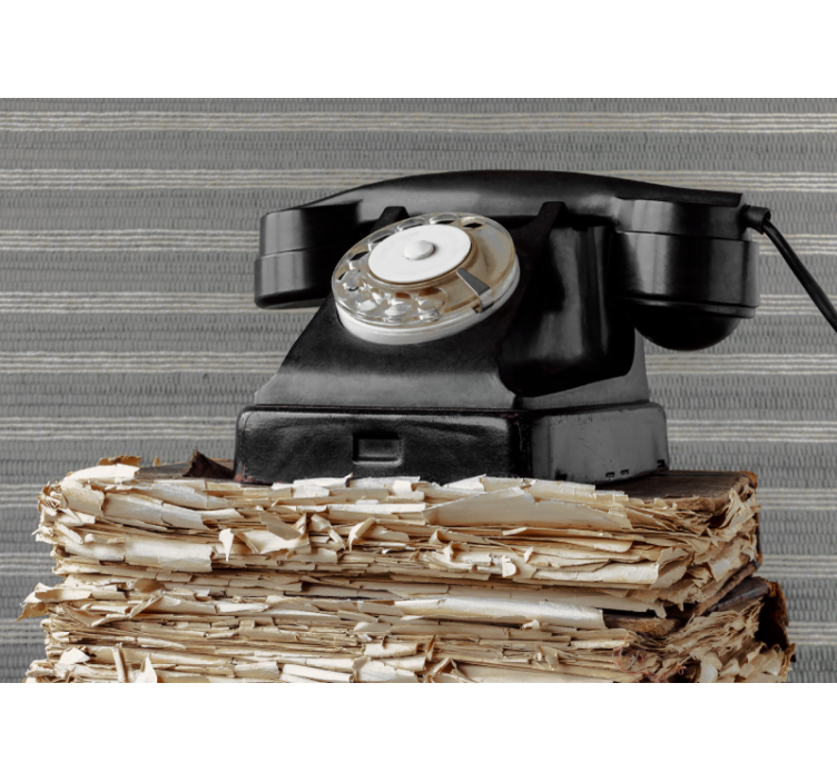 Fotobehang voertuigen vintage telefoon klassiek - TenStickers