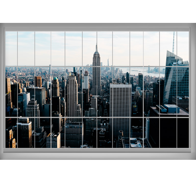 Fotobehang new york empire state perspectief - TenStickers