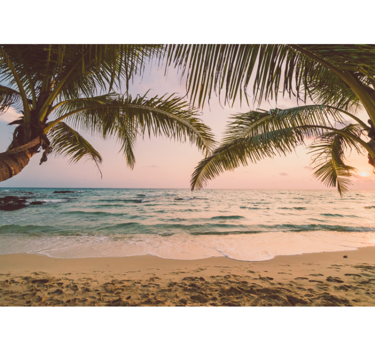 Fotobehang natuur rustige kustzicht - TenStickers