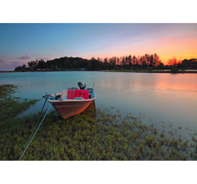 Sereen waterlandschap fototapet landschap - TenStickers