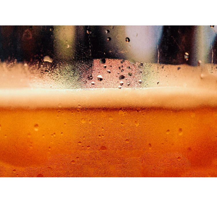 Bier vloeistof fotobehang keuken - TenStickers