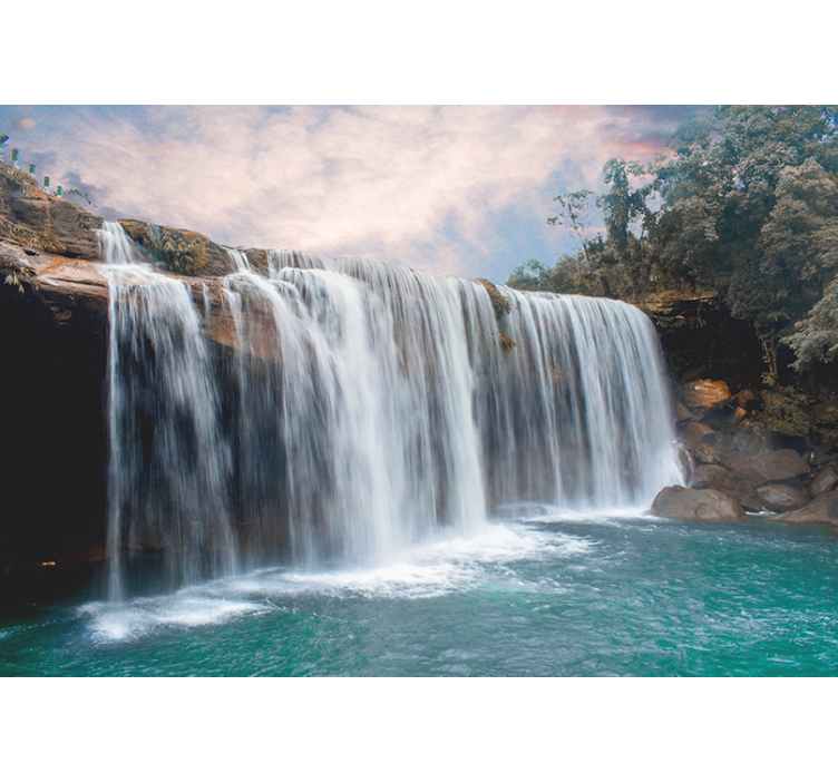 Foto behang waterval majestueuze waterval cascades - TenStickers