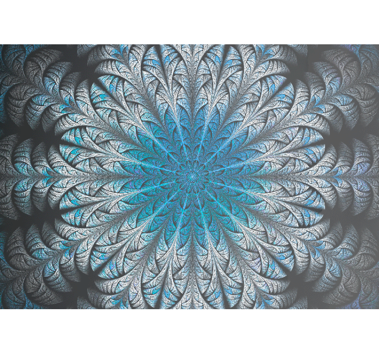 Modern fotobehang met verfijnd bladmotief - TenStickers