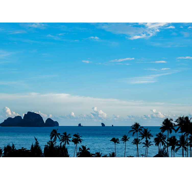 Fototapet landschap oceaanzicht landschap - TenStickers