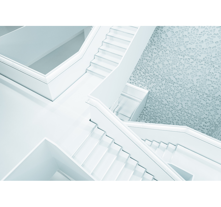 Abstract fotobehang moderne architectonische trappen - TenStickers