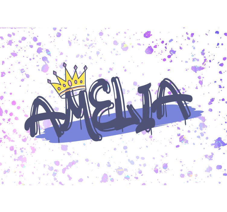 Fotobehang tekst gepersonaliseerde naam vorming - TenStickers