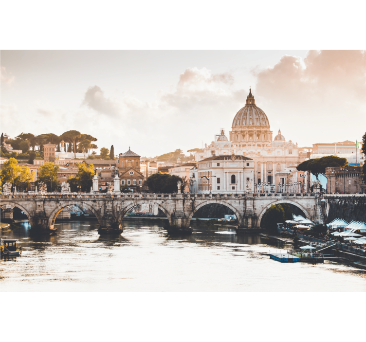 Historische romeinse architectuur fotobehang stad - TenStickers