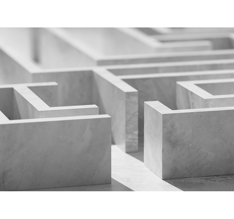 Abstract fotobehang maze structuur details - TenStickers