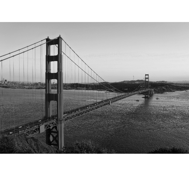 Fotobehang stad golden gate structuur - TenStickers