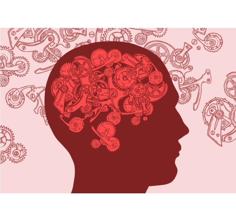 Creatieve mechanismen geest fotobehang kunst - TenStickers