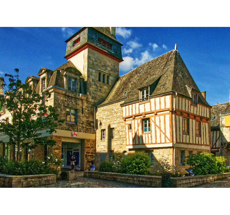 Fotobehang stad historische franse architectuur - TenStickers