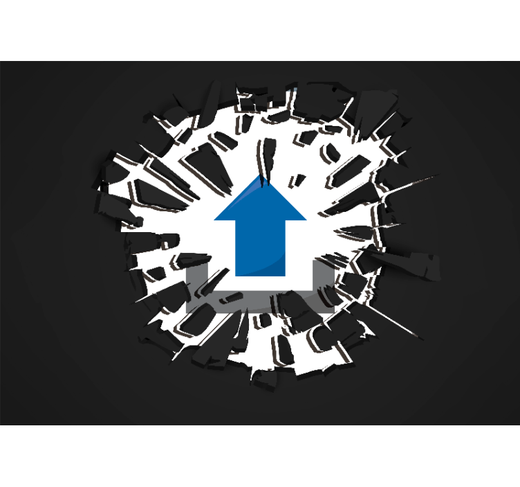 3d behang doorkijk effect - TenStickers