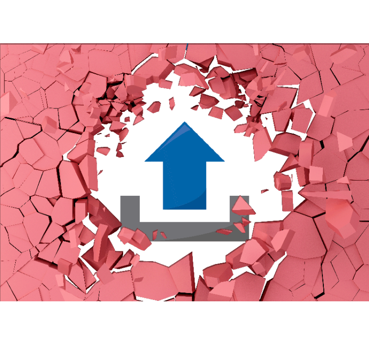 3d behang doorbreken van muren - TenStickers