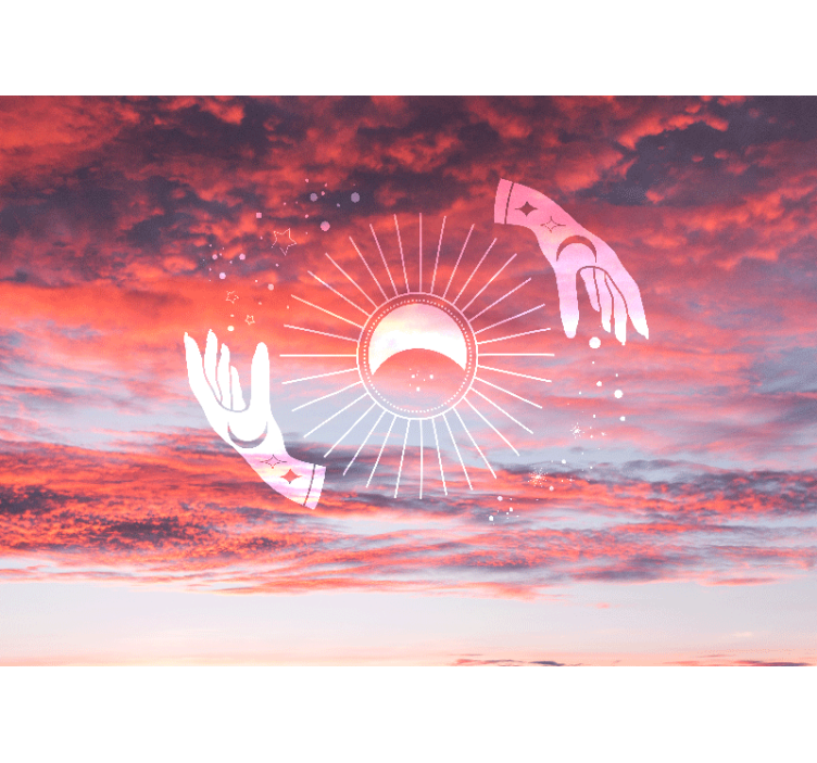 Fotobehang tekst kosmische omhelzing - TenStickers