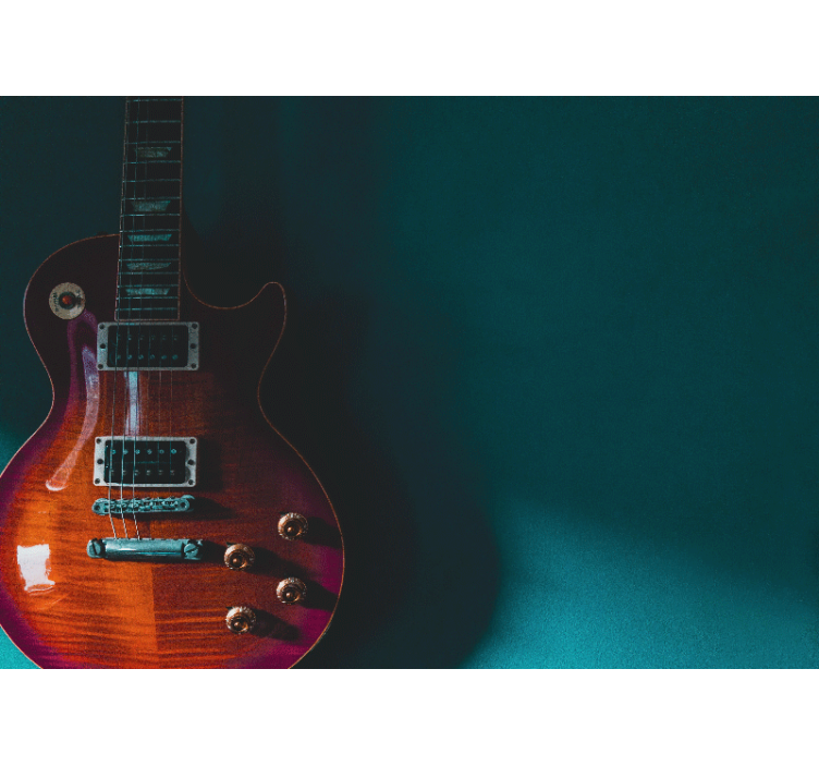 Muziek fotobehang Glanzende gitaar achtergrond - TenStickers