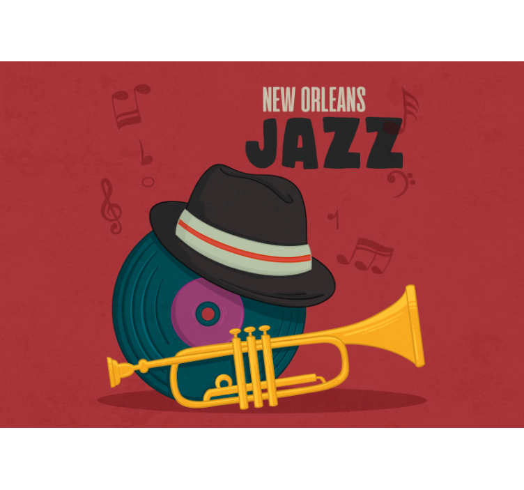 Fotobehang muziek new orleans jazz - TenStickers