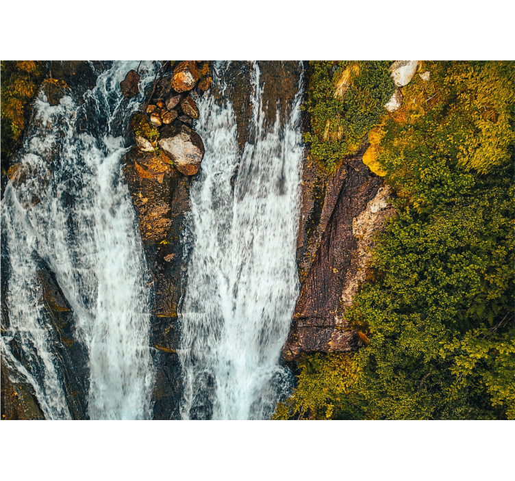 Foto behang waterval grand cascade landschap - TenStickers