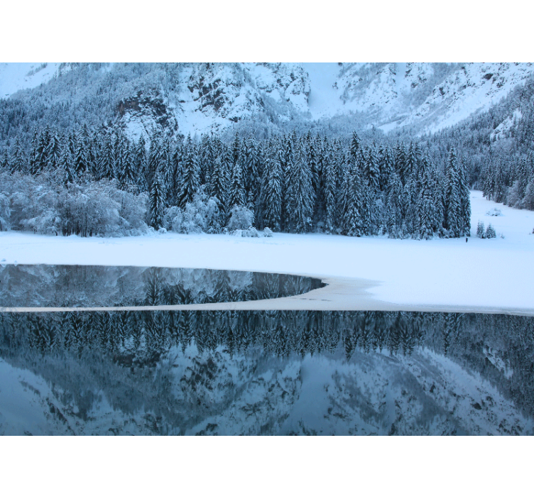 Fototapet landschap serene winterlandschap - TenStickers