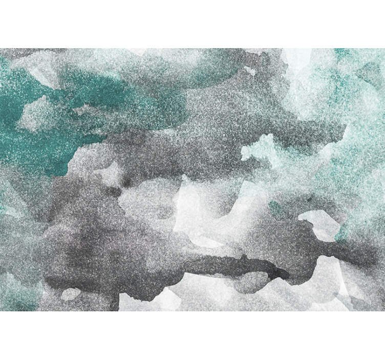 Abstract fotobehang textuur grijze golven - TenStickers