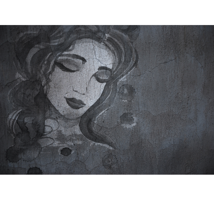 Fotobehang kunst elegant vrouwenportret - TenStickers