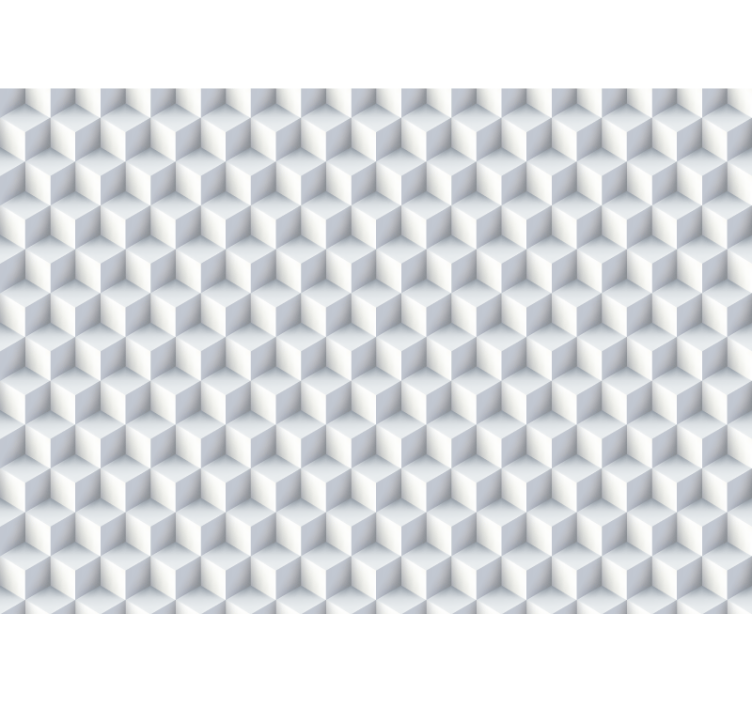 3d behang cube patroon ontwerp - TenStickers
