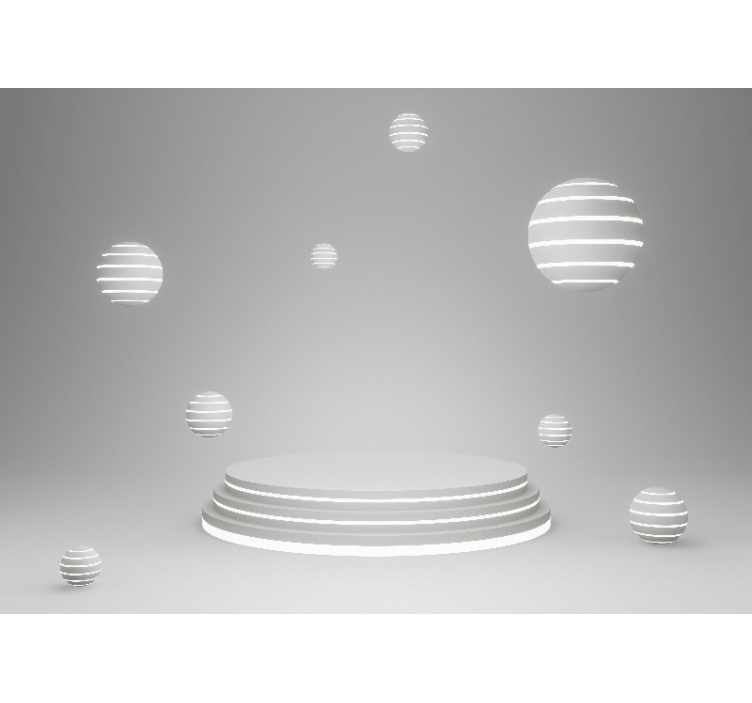 Abstract fotobehang geometrische vloeiende vormen - TenStickers