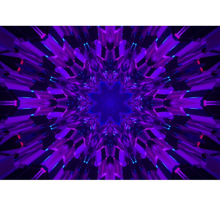 Abstract fotobehang geometrisch sterrenpatroon - TenStickers