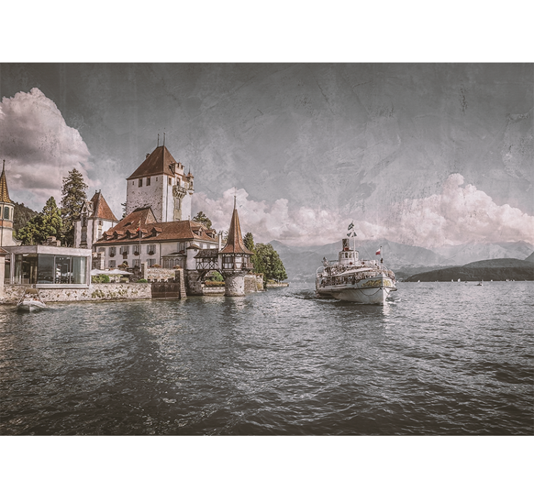 Fotobehang stad erfgoed fort landschap - TenStickers