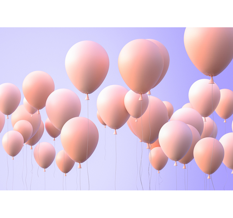 Foto behang liefde vrolijke ballon momenten - TenStickers