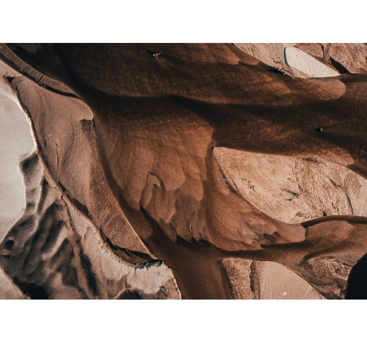 Abstract fotobehang textuur van zandpatronen - TenStickers