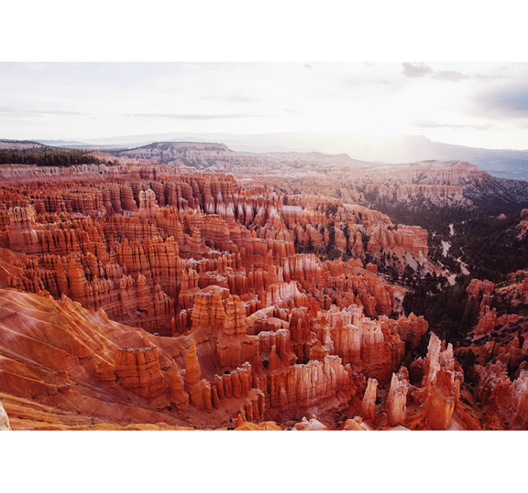 Fototapet landschap bryce canyon uitzicht - TenStickers