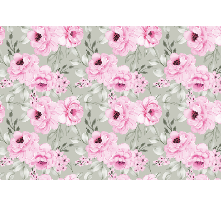 Pastel pioenrozen arrangement bloemen foto behang - TenStickers