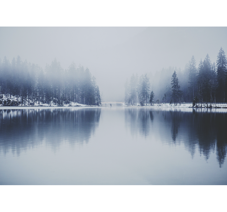 Fotobehang natuur vredig meerlandschap - TenStickers