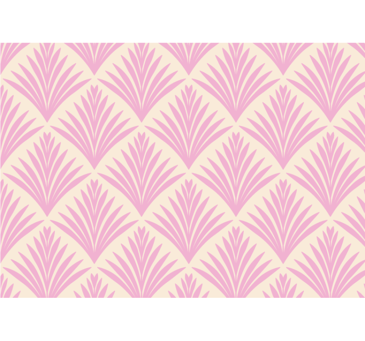 Fotobehang print gestileerde palmblaadjes - TenStickers