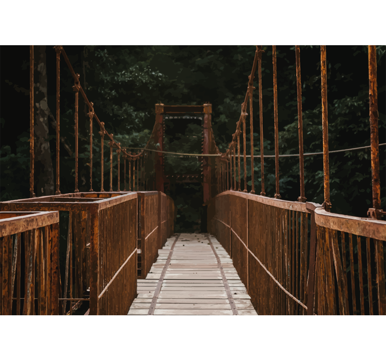 Fotobehang natuur bruggen in de natuur - TenStickers