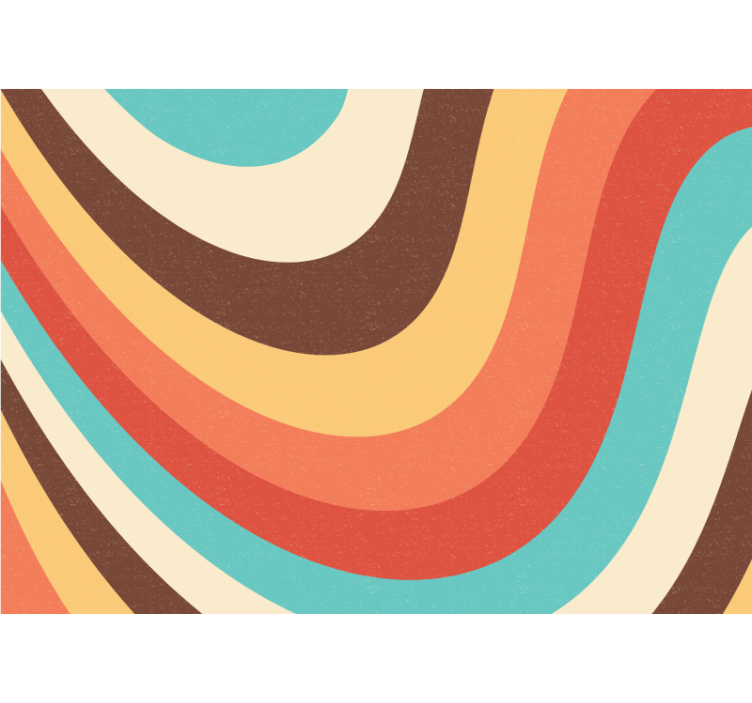 Abstract fotobehang golvende kleuren - TenStickers