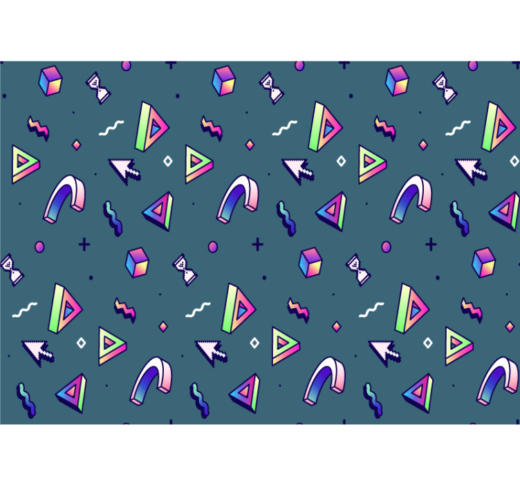 Foto behang liefde geometrische vormen verkenning - TenStickers