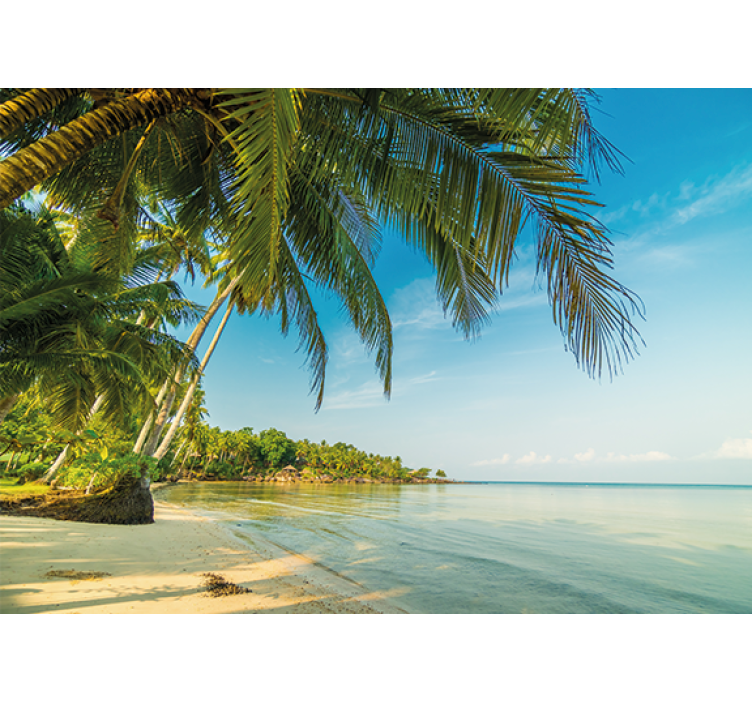 Fotobehang natuur rustige strandscène - TenStickers