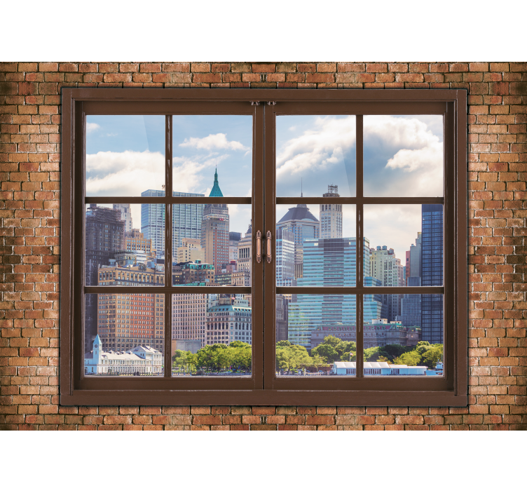 Fotobehang new york skyline uitzichten manhattan - TenStickers